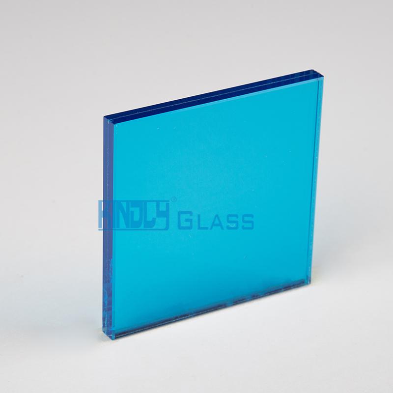 55.1 Ocean Blue PVB Clear Laminated Glass 